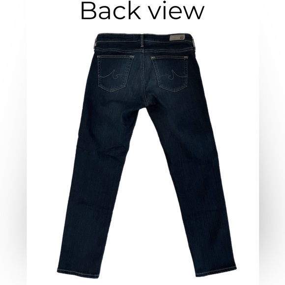 AG Adriano Goldschmied dark wash The Stevie Capri - Picture 3 of 9